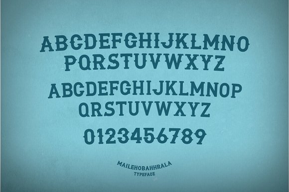 MaiLehoBahhrala Font插图1