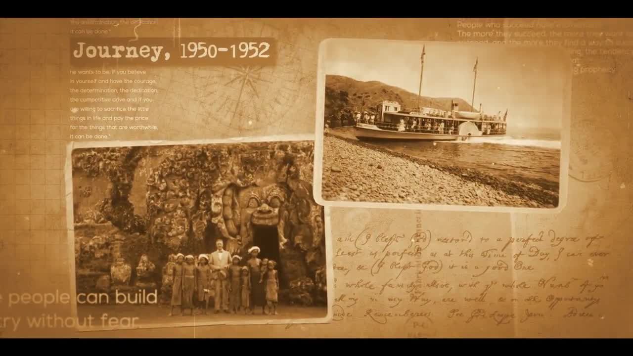 旧照片幻灯片展示素材库精选AE模板