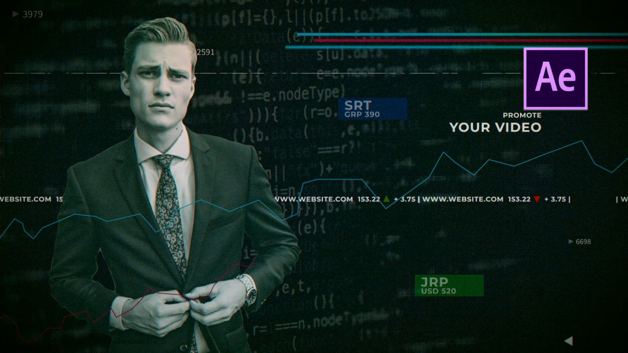 时尚设计文本动画幻灯片素材库精选AE模板