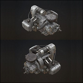 反向发动机引擎素材之家精选3D模型