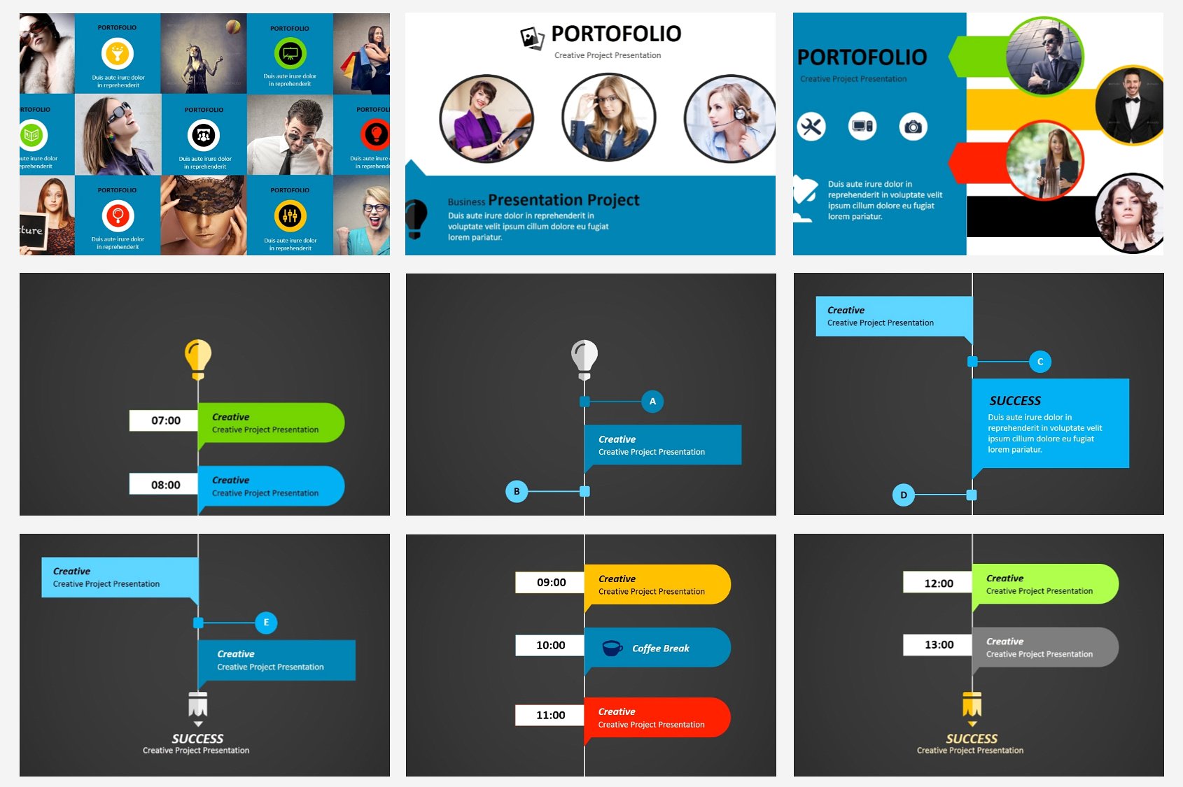 简约、时尚的MOZA – Powerpoint模板插图(6)