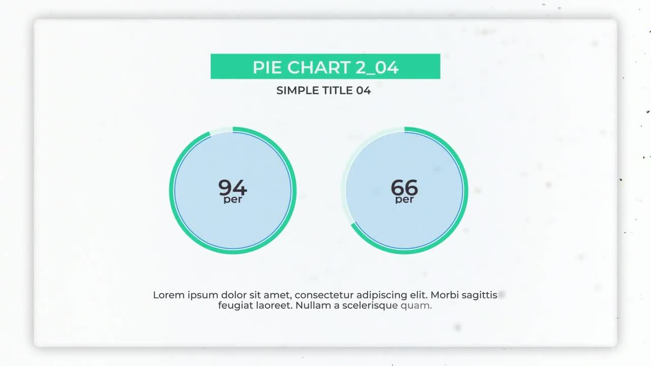 色彩鲜艳的饼图信息图表动画展示素材库精选AE模板