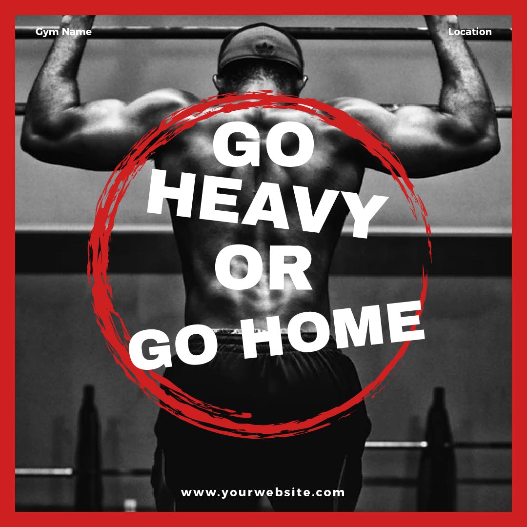 健身品牌社交媒体推广Banner图设计素材 Gym Media Banners插图(6)