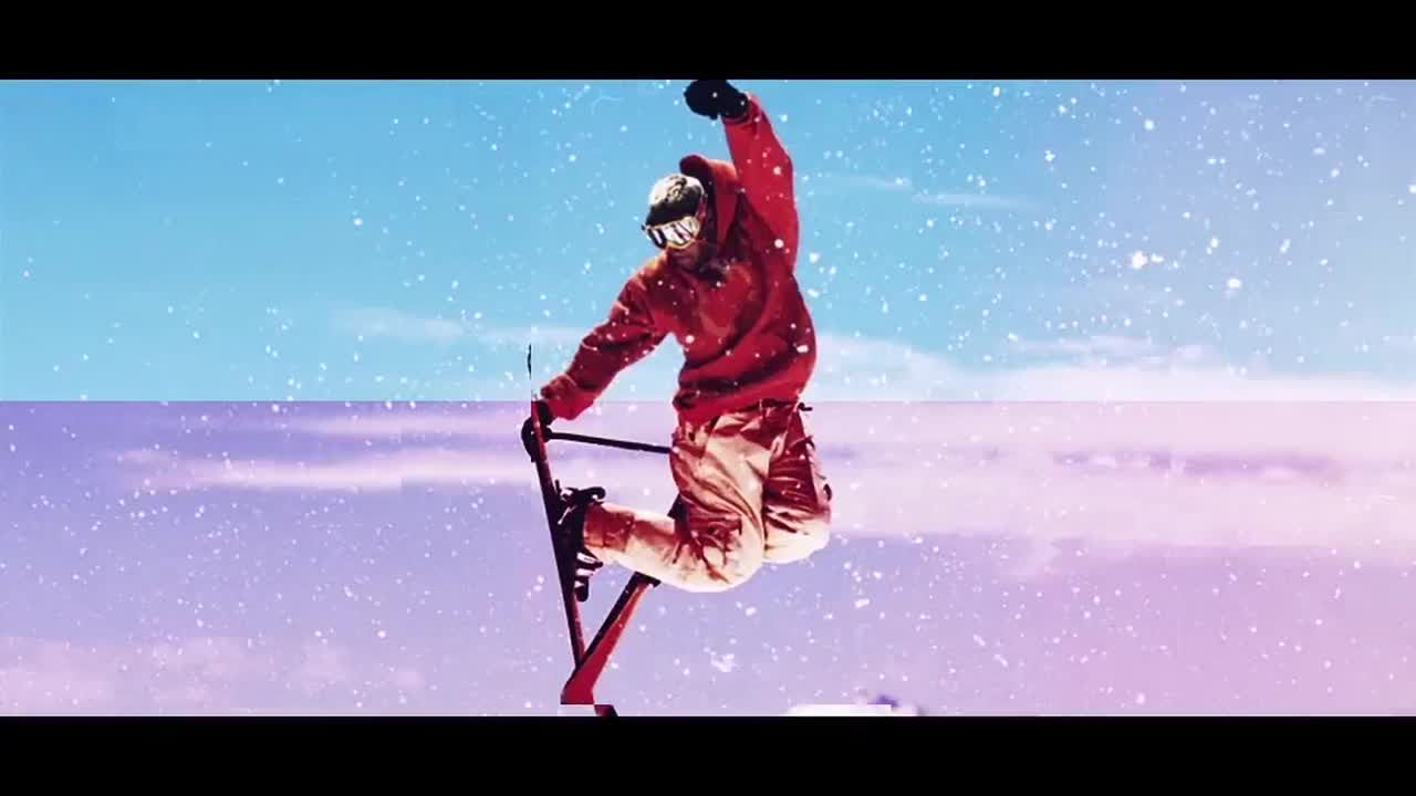 炫酷的毛刺过渡效果文本运动动画素材库精选AE模板