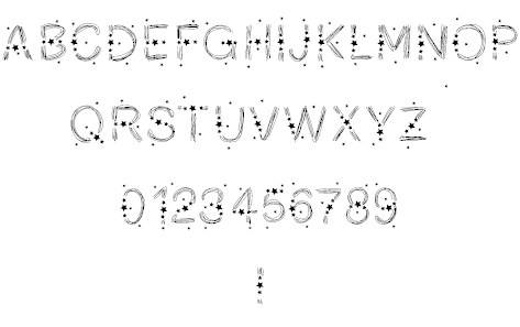 PWChristmasStars font插图1 PWChristmasStars font插图1