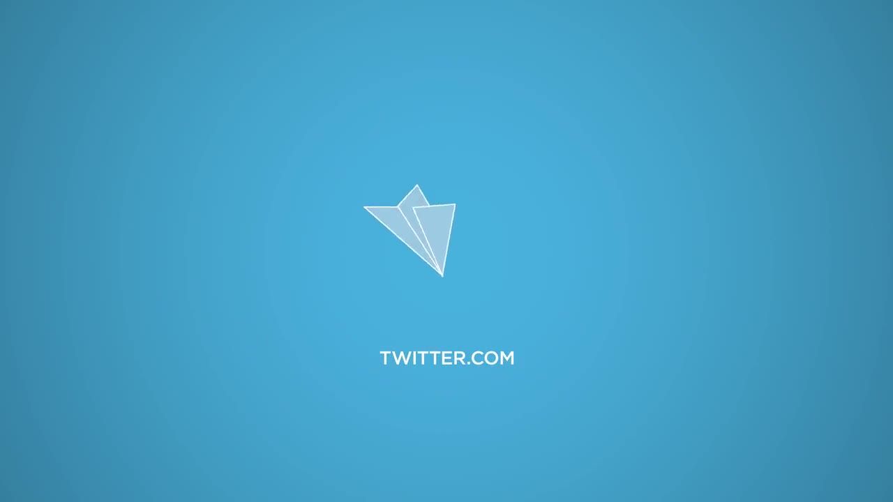 纸飞机徽标显示素材库精选AE模板