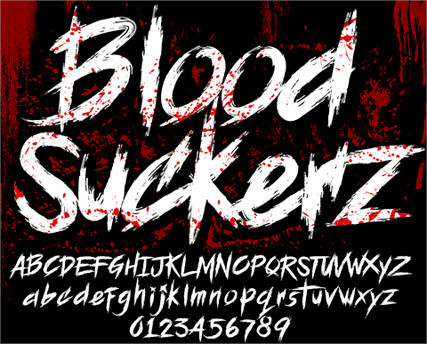 BLOODSEEKER DEMO font素材之家精选英文字体