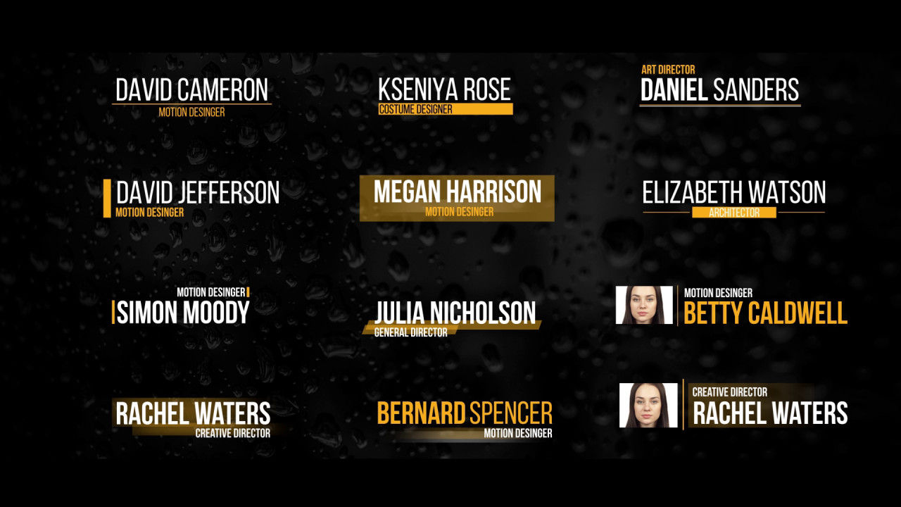 12个下三分之一电影全屏标题素材库精选AE模板