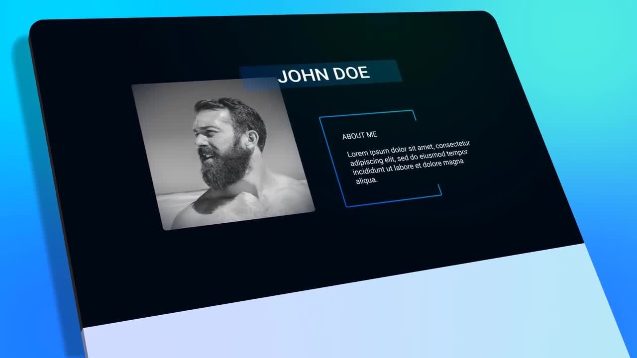 简历个人演示素材库精选AE模板