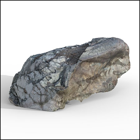 高级天然山岩石头石块FBX/OBJ格式素材之家精选3D模型