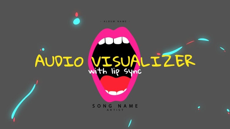 宣传歌曲的动画素材库精选AE模板