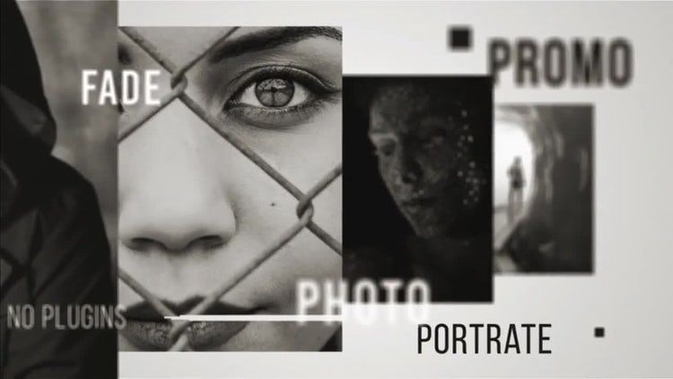 现代黑白促销素材库精选AE模板