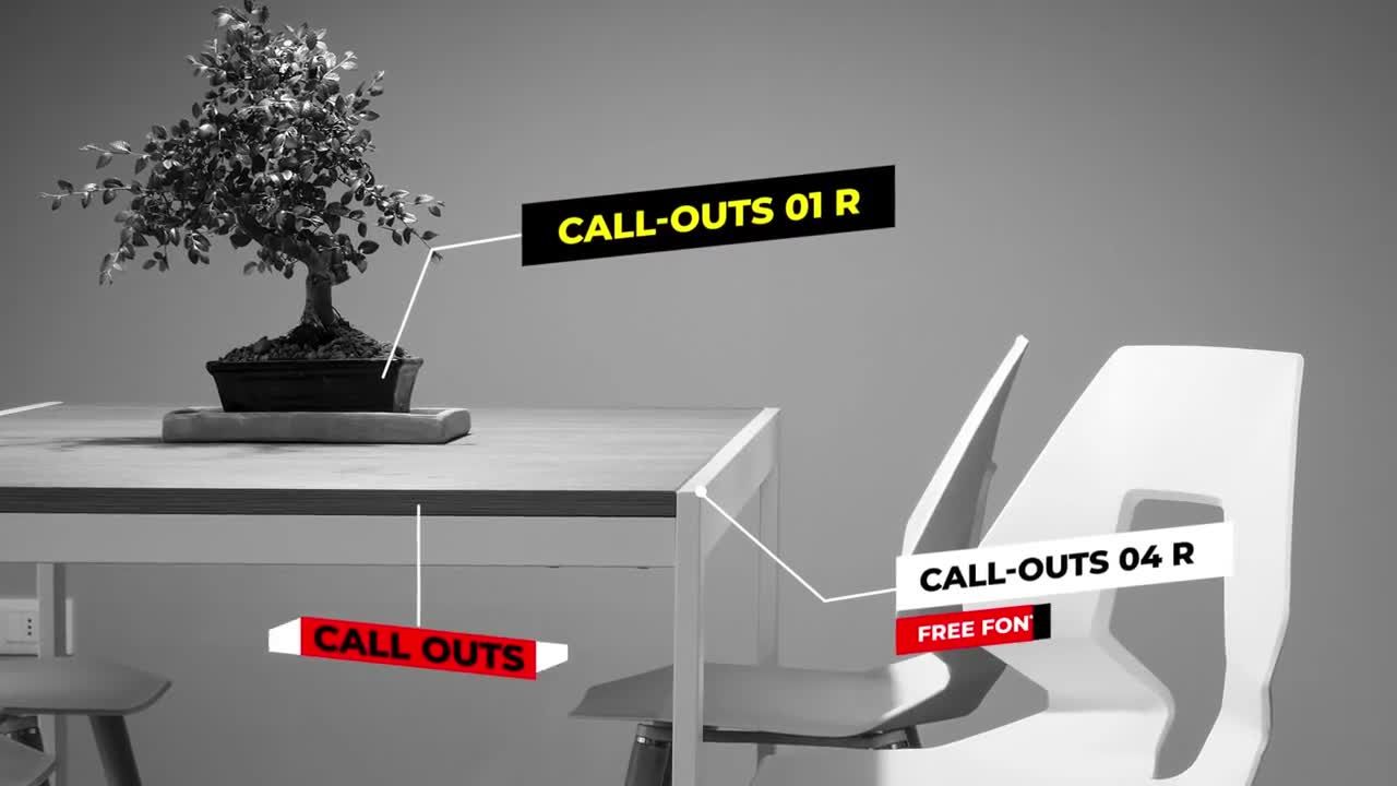 14个超现代外观和精美的标注自动缩放全屏标题素材库精选AE模板