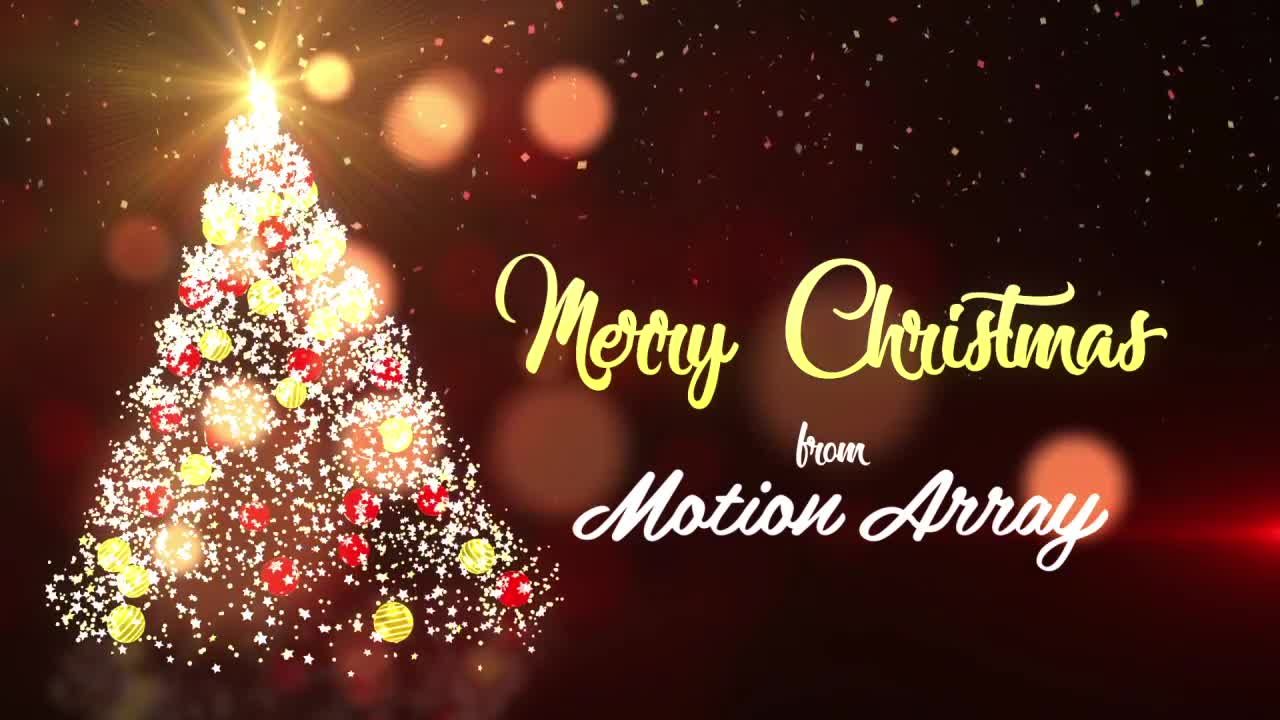 圣诞节标志动画粒子效果素材库精选AE模板