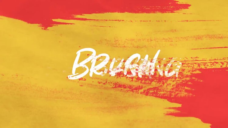 动感文字标题素材库精选AE模板(Brush Stomp Opener)