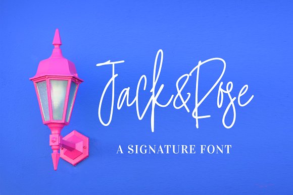 Jack and Rose Signature Font素材之家精选英文字体