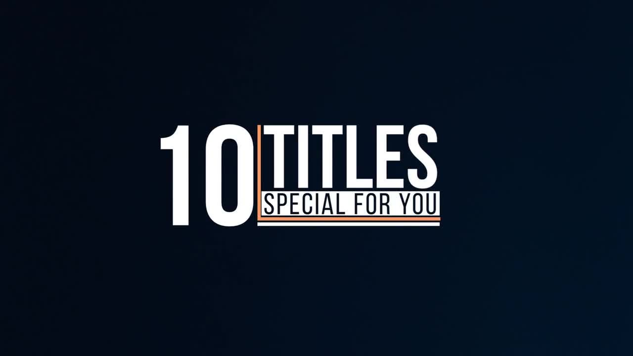 10个简洁干净优雅的全屏标题动画素材库精选AE模板