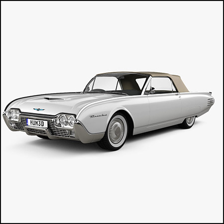 Ford Thunderbird 1961福特雷鸟汽车素材之家精选3D模型