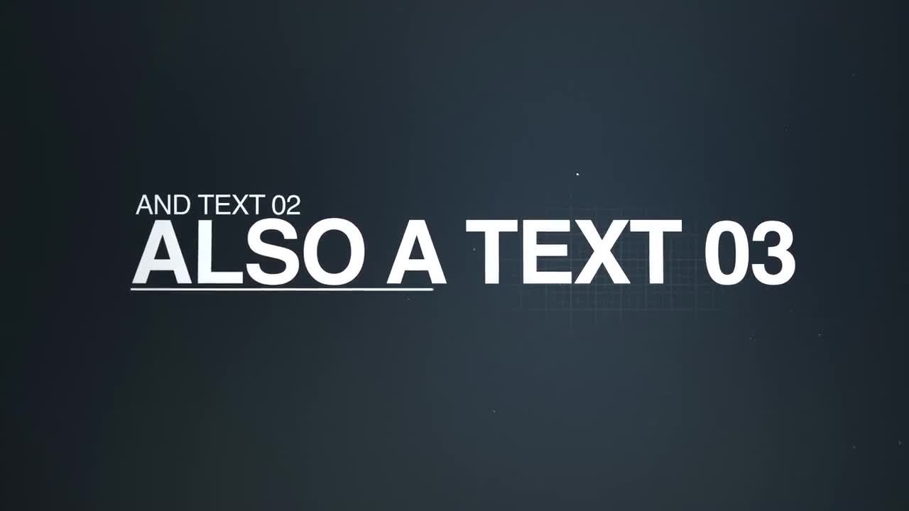 现代文本介绍素材库精选AE模板