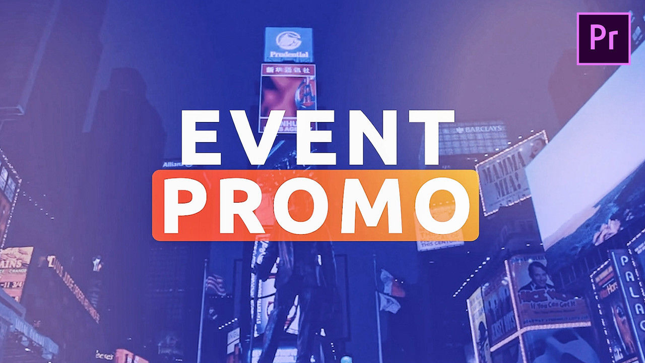 整洁大方且丰富多彩的活动促销过渡素材库精选pr模板