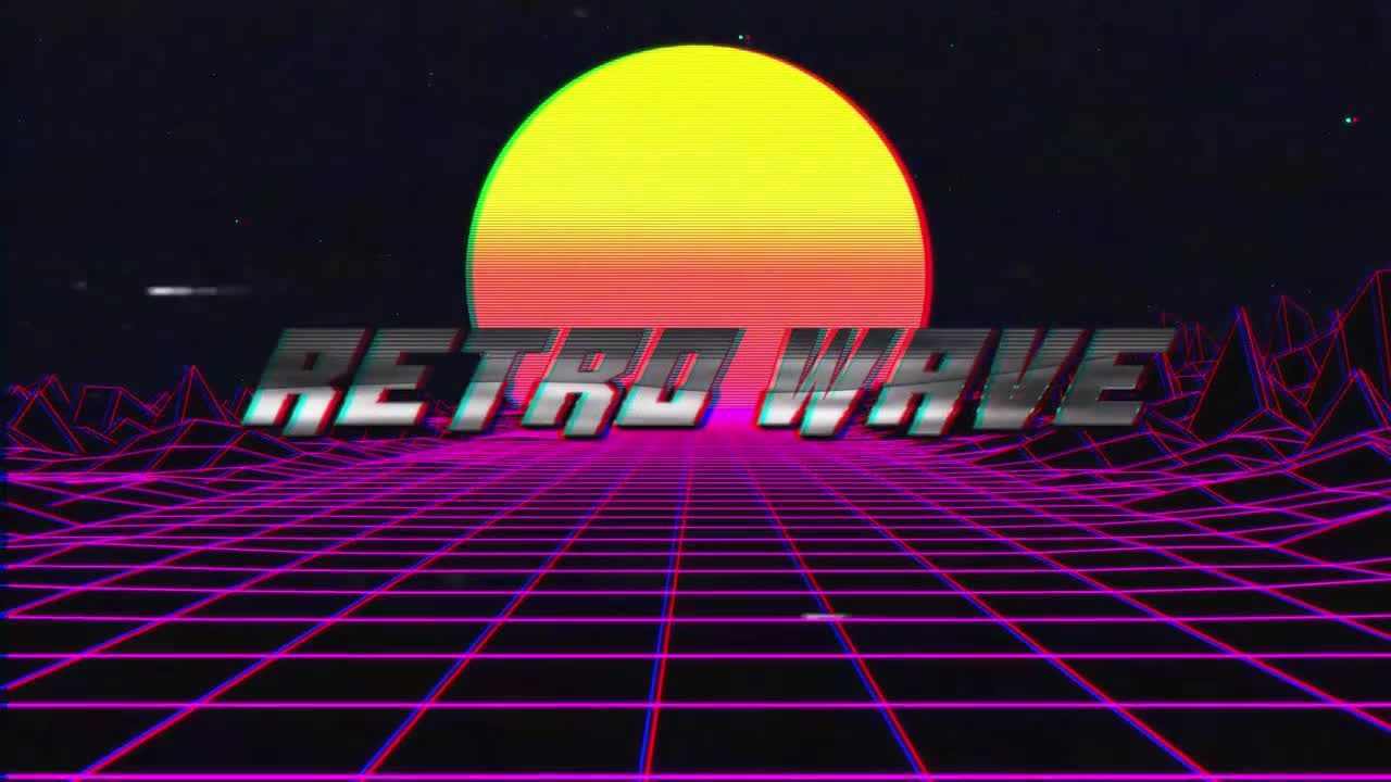 复古波浪标题素材库精选AE模板