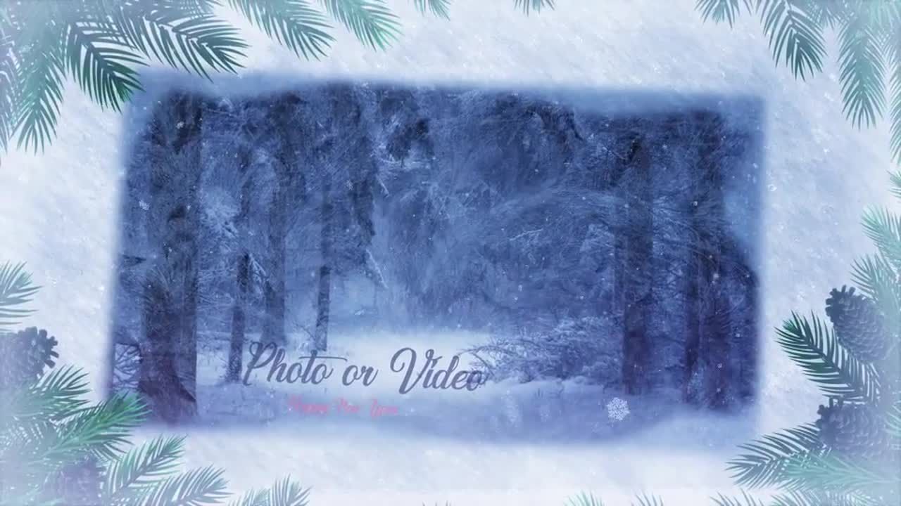 冬季记忆幻灯片素材库精选AE模板