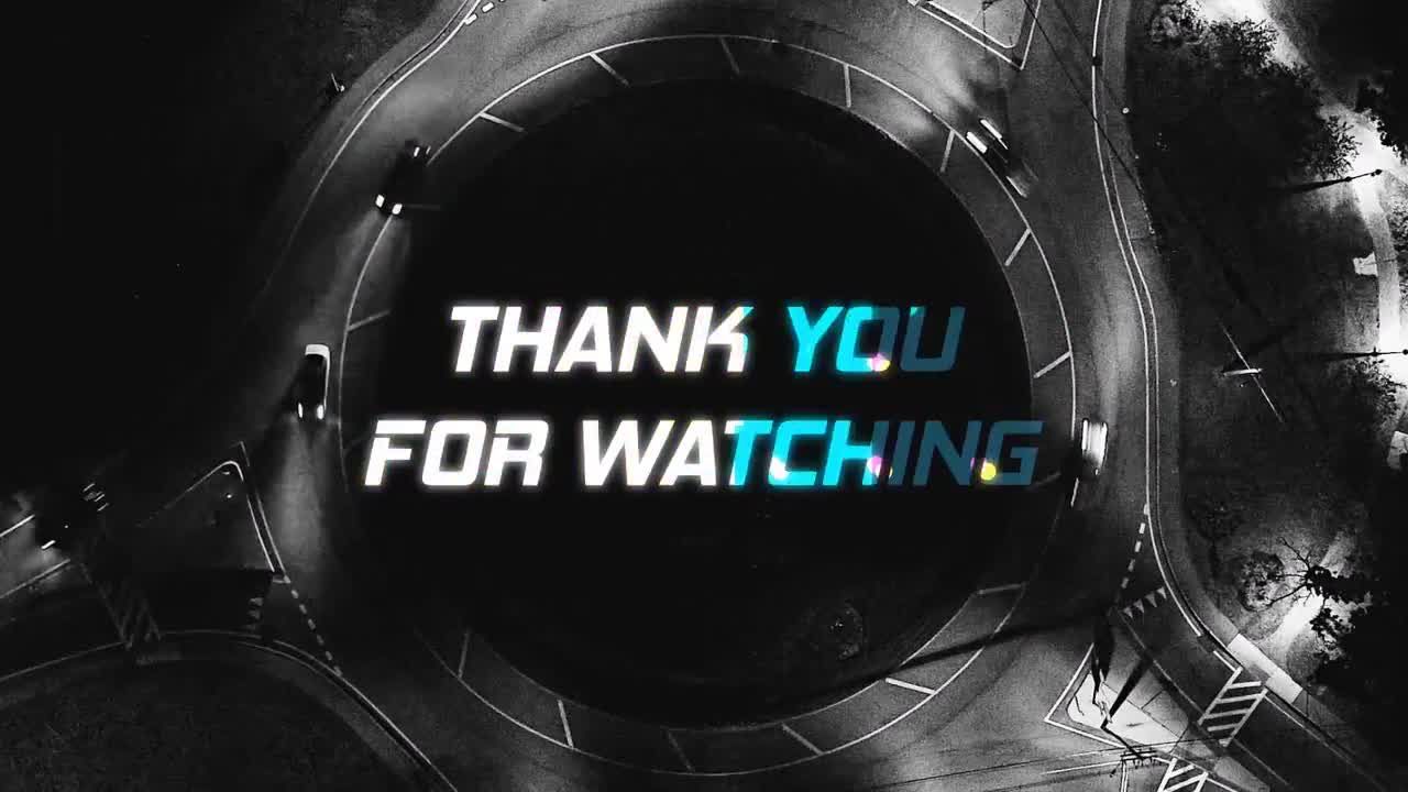 彩色信号故障损坏文字标题动画素材库精选AE模板