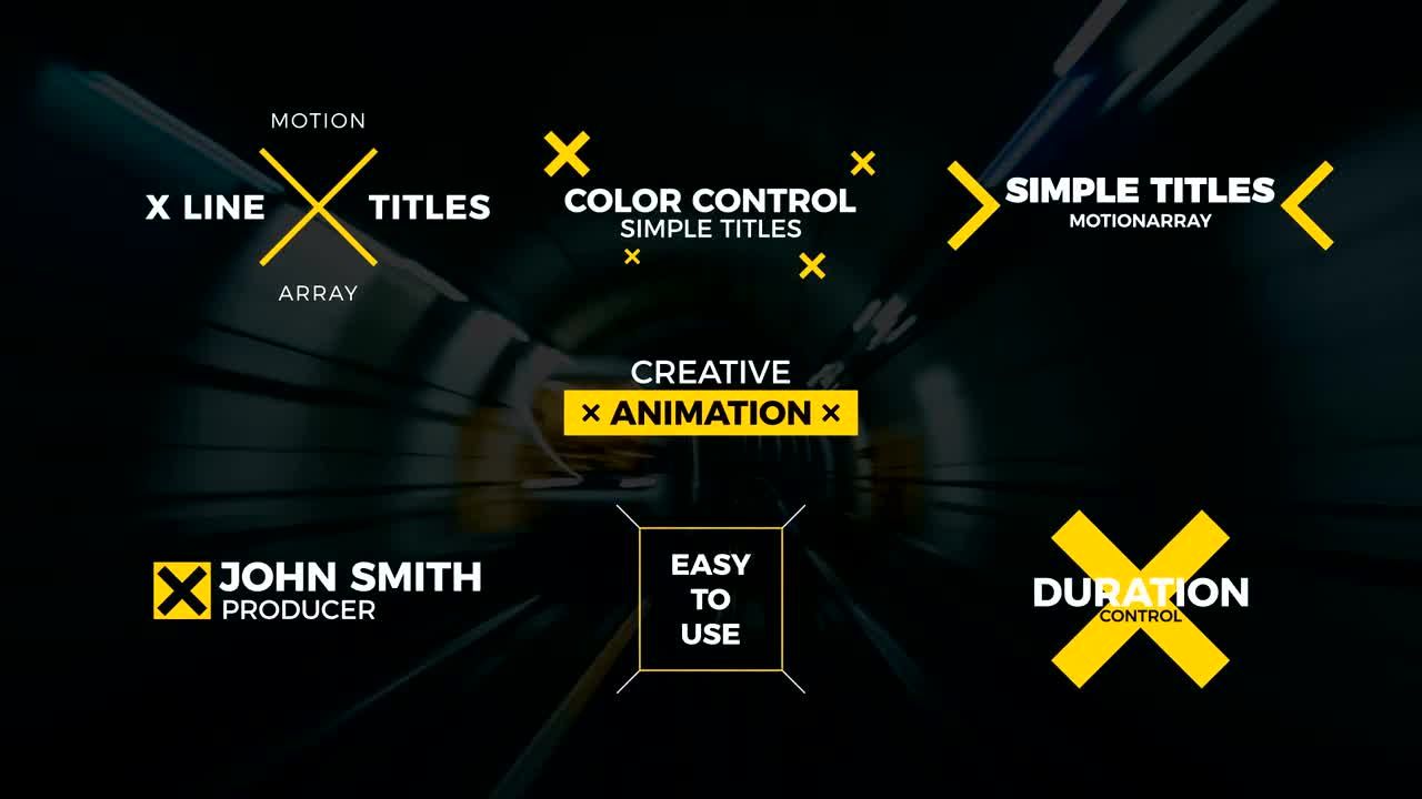 7个下三分之一电影全屏标题素材库精选AE模板