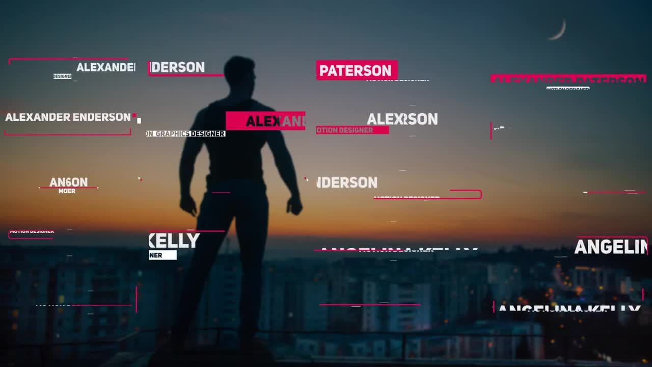 20个简单动画下三分之一电视节目全屏标题素材库精选AE模板