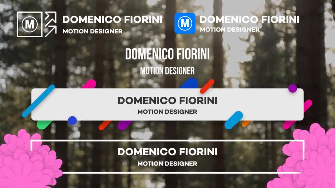 5个原创且优雅动画的下三分之一素材库精选AE模板