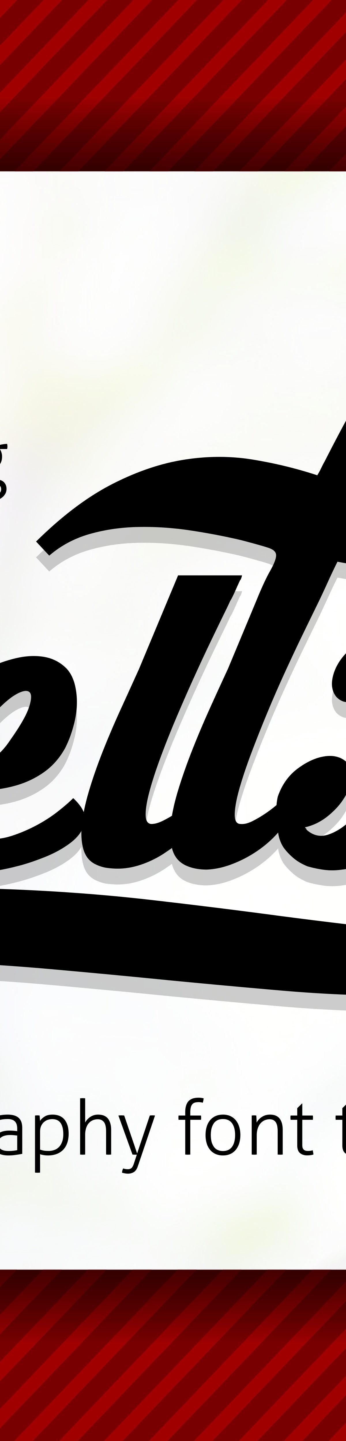 Mellson Font素材之家精选英文字体