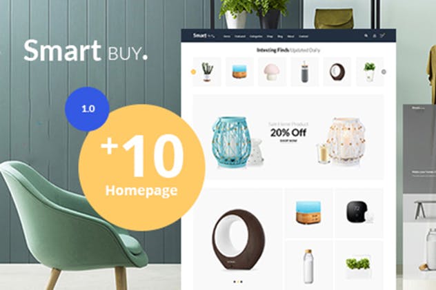 绿植盆栽在线商城Prestashop主题模板素材库精选 Smartbuy – Prestashop For Digital and Garden Home插图(1)