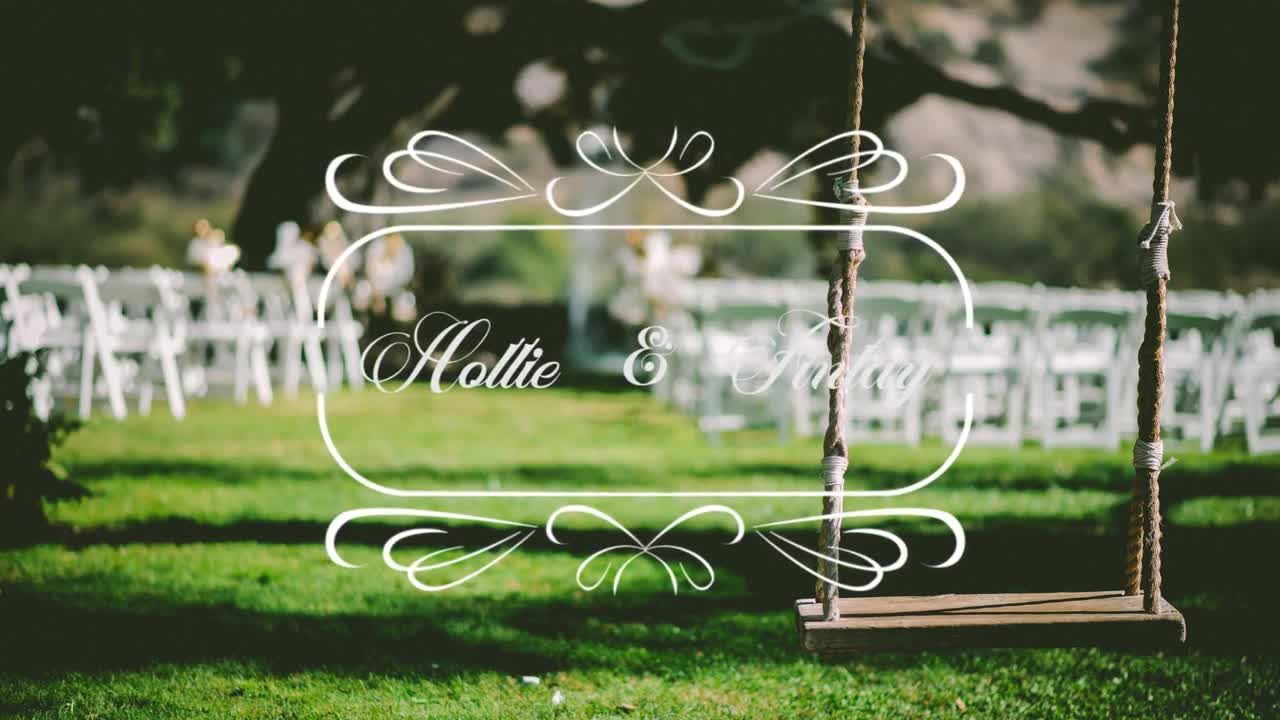 优美动画婚礼标题PR模板