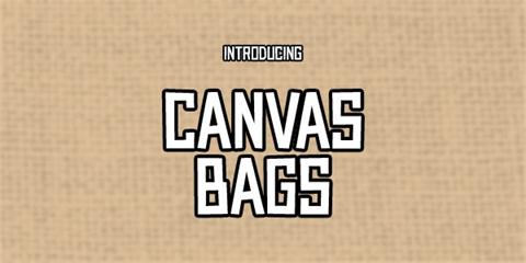 Canvas Bags font素材之家精选英文字体