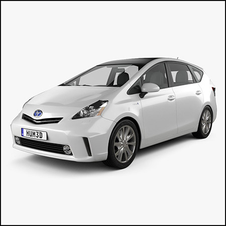 丰田普锐斯V 2011款汽车素材之家精选3D模型