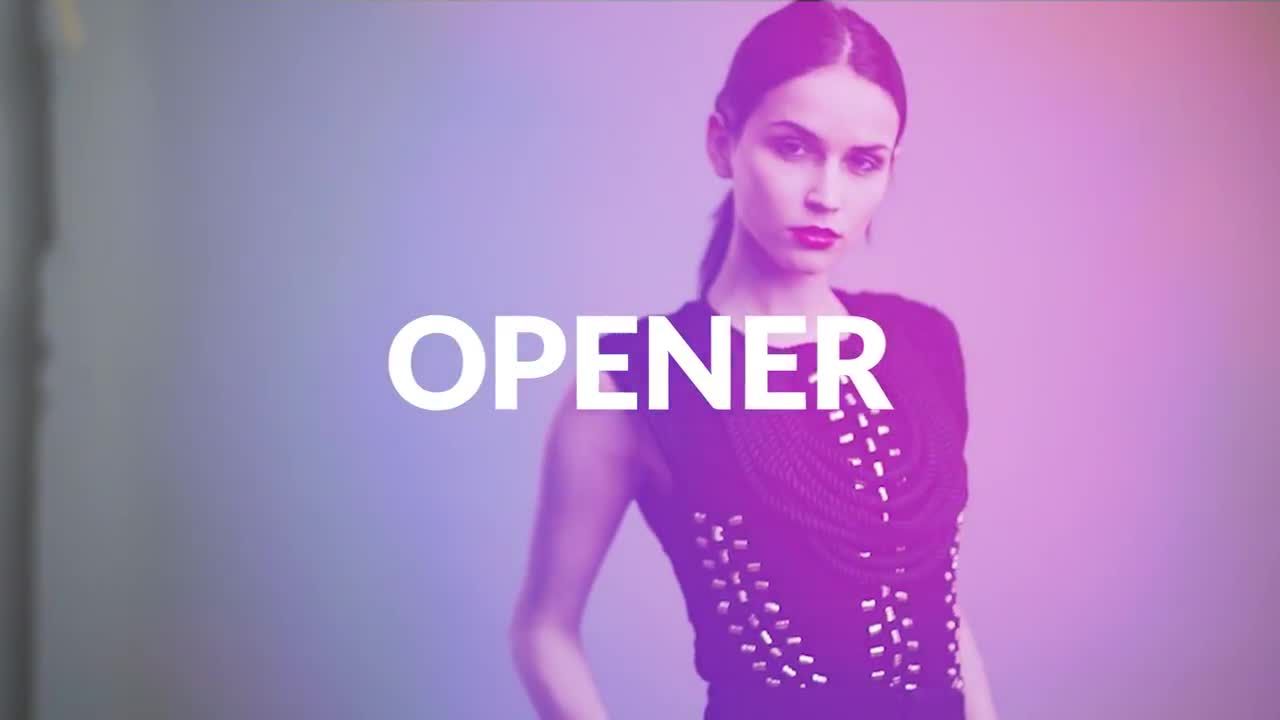 时尚快速动态媒体幻灯片素材库推荐PR模板