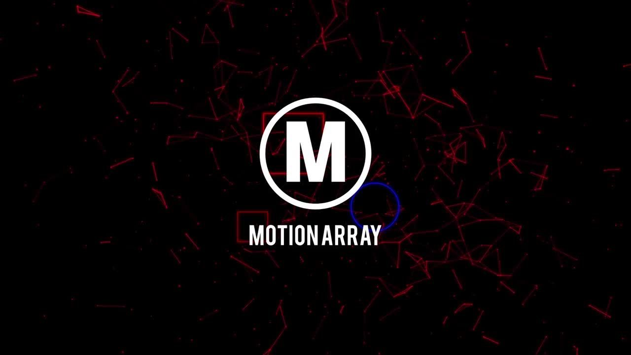 企业公司Glitch徽标显示素材库精选AE模板