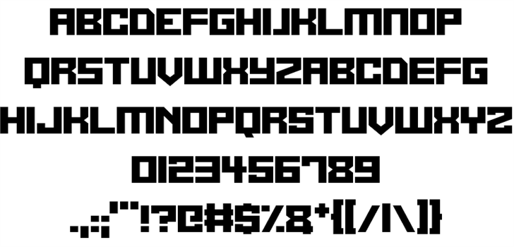 Alien Cyborg font插图1