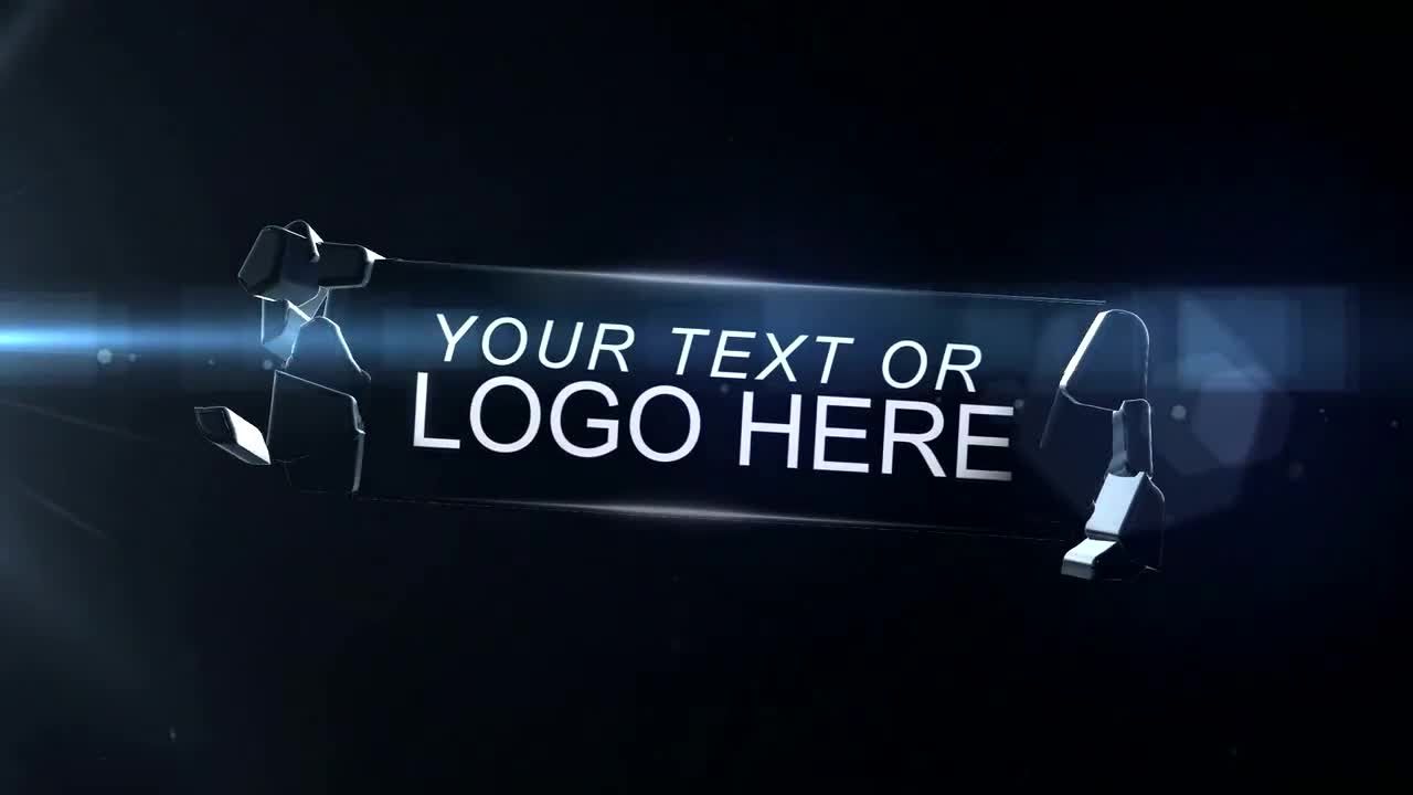 玻璃标志标志揭示素材库精选AE模板