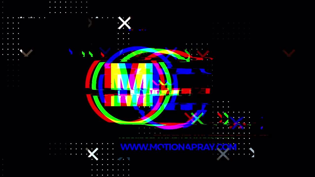 4个独特的动态毛刺效果标志素材库精选AE模板