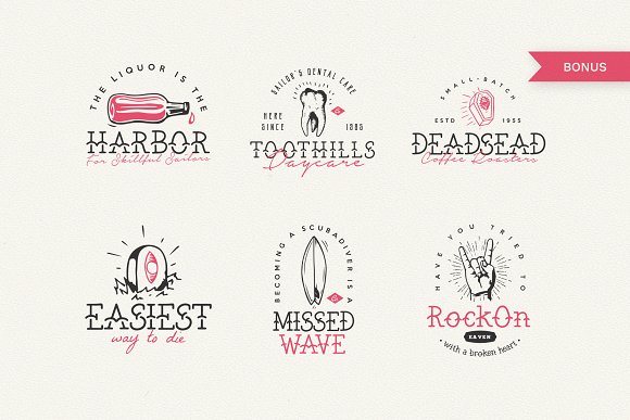 CreativeMarket The Bearded Sailor – Tattoo Font插图4