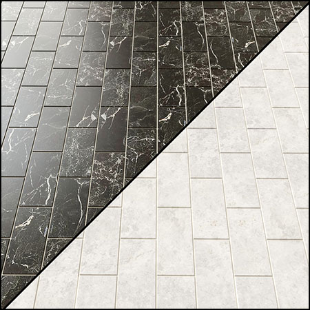 6种方块大理石瓷砖素材之家精选3D模型