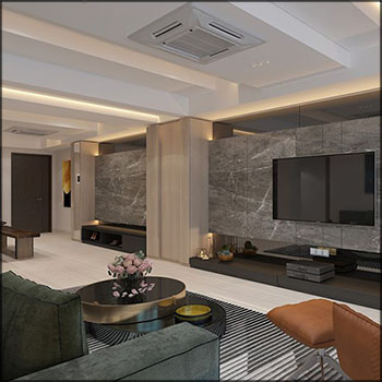 公寓客厅场景素材之家精选3D模型By LePhungBaoChau