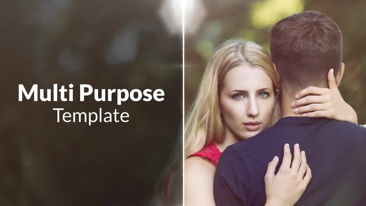 优雅的婚礼幻灯片照片素材库精选AE模板