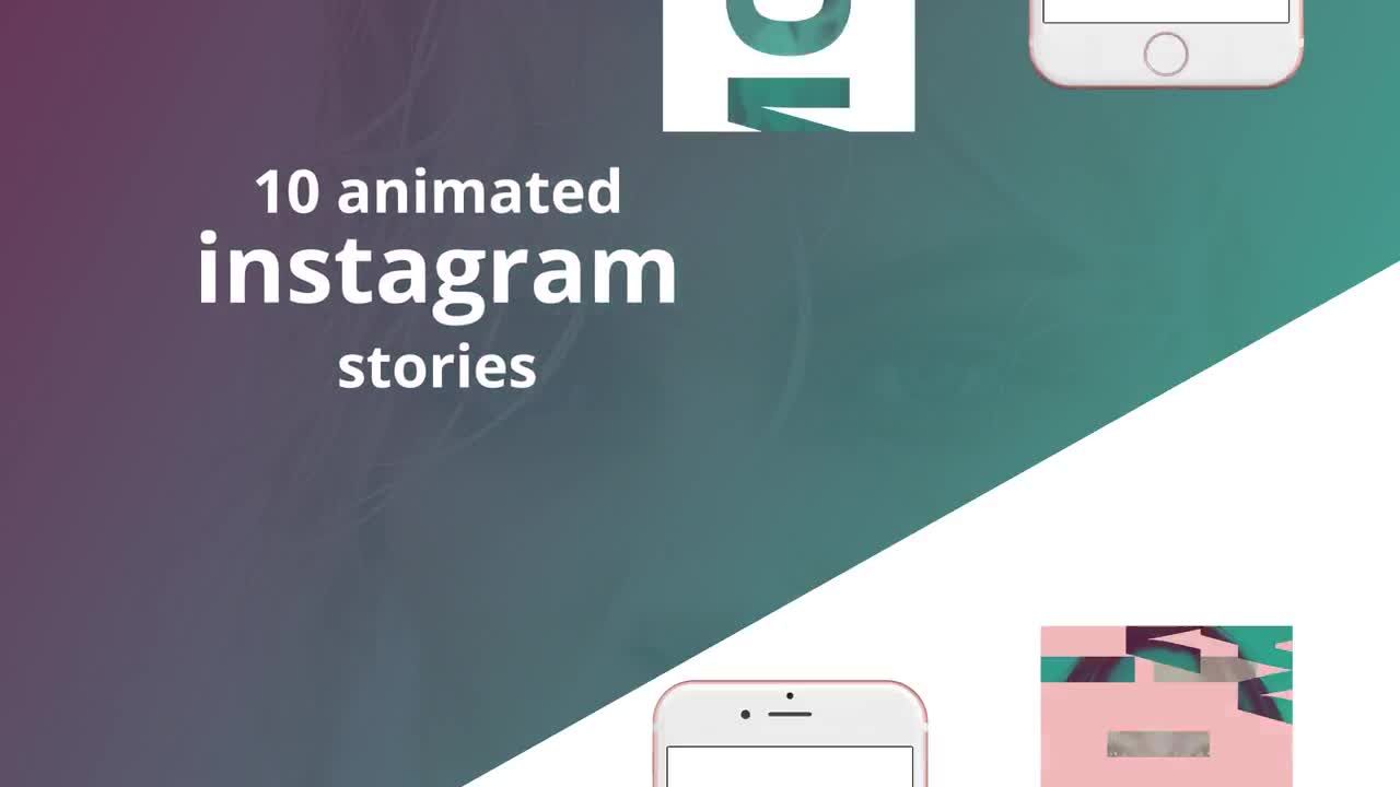 简单的动态文本手机动画展示素材库精选AE模板