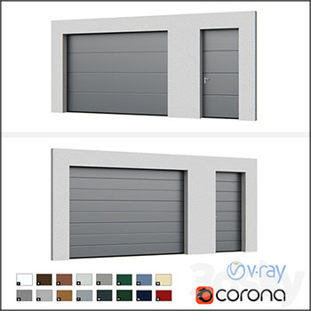 地下室车库自动钢门素材之家精选3D模型