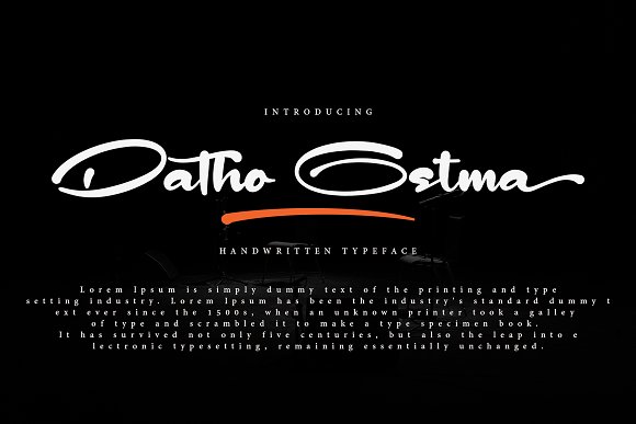 Datho Ostma Font素材之家精选英文字体