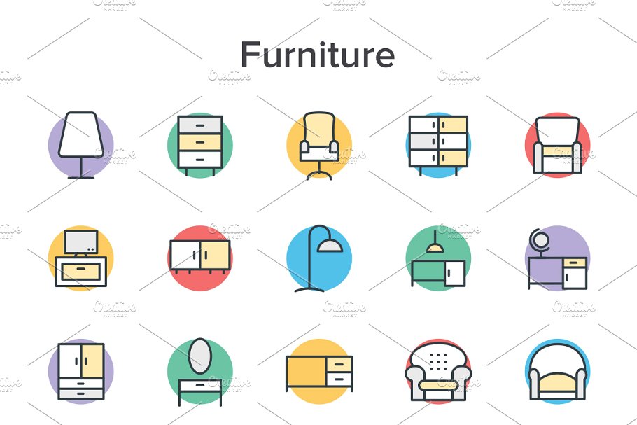 20个分类共2900+枚矢量图标合集 2900+ Cool Vector Icon Sets Bundle插图(3)