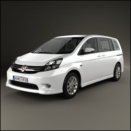 丰田商务车Toyota Isis 2012 素材之家精选3D模型