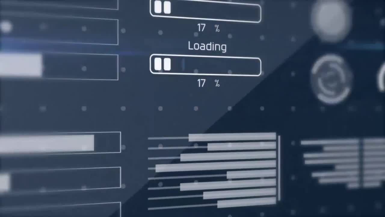 信号干扰画面破损文字标题动画排版素材库精选AE模板